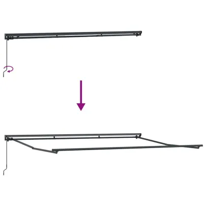 Cortină Retractabilă Manuală Crem 450x300 cm - UMBRĂ