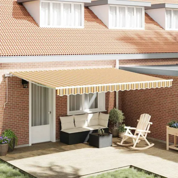 Cortină Retractabilă 450x350 cm cu Telecomandă - Multicolor