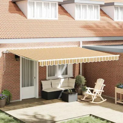 Cortină Retractabilă 450x350 cm cu Telecomandă - Multicolor