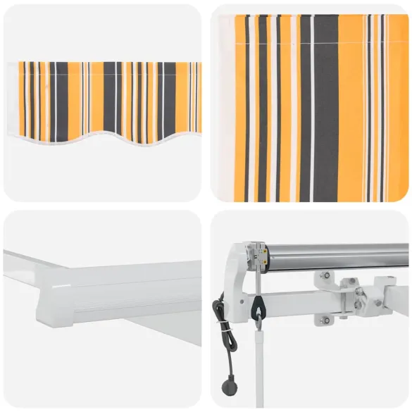 Cortină Retractabilă 450x350 cm cu Telecomandă - Multicolor