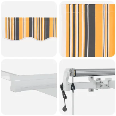 Cortină Retractabilă 450x350 cm cu Telecomandă - Multicolor