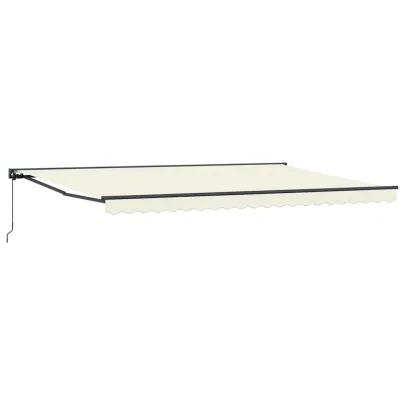 Cortină Retractabilă Manuală Crem 500x300 cm - Livrare Gratuită