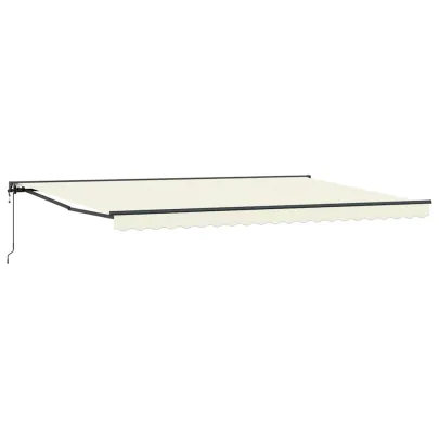 Cortină Retractabilă Crem 500x300 cm - Control Telecomandă