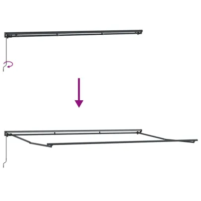 Cortină Retractabilă Manuală Roșu Burgund 500x300 cm