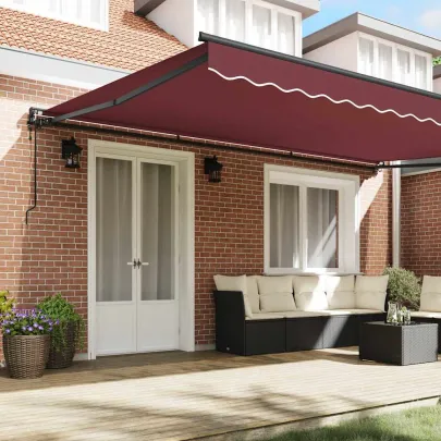 Cortină Retractabilă Roșu Burgund 500x300 cm - UMBRĂ