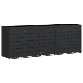 Sistem Depozitare 5 Ghene Wheelie Negru 340x77x121cm 2