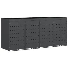 Sistem Depozitare 4 Ghene Wheelie Antracit - Acoperiș Grădină 2