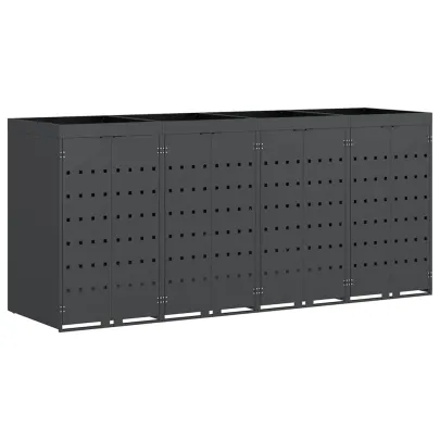 Sistem Depozitare 4 Ghene Wheelie Antracit - Acoperiș Grădină