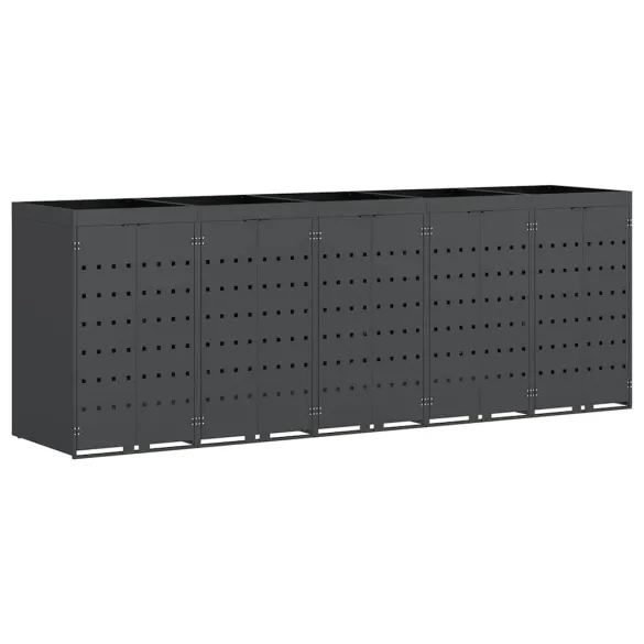 Sistem Depozitare 5 Ghene Wheelie Antracit - Acoperiș Grădină