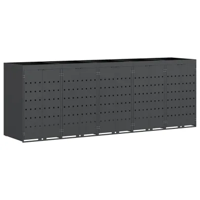 Sistem Depozitare 5 Ghene Wheelie Antracit - Acoperiș Grădină