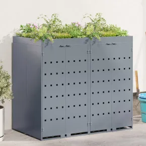 Sistem Depozitare 2 Ghene Wheelie cu Acoperiș Grădină