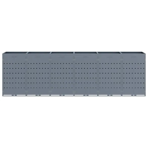 Sistem Depozitare 6 Ghene Wheelie Gri | Acoperiș Grădină