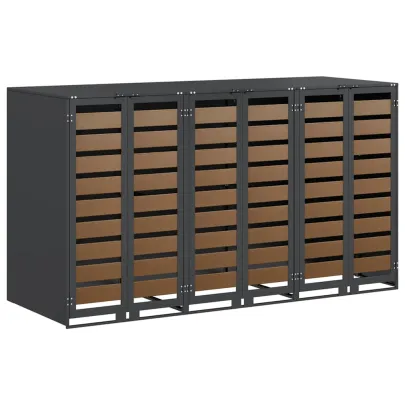 Depozitare Pubele Wheelie Antracit - 3 Containere