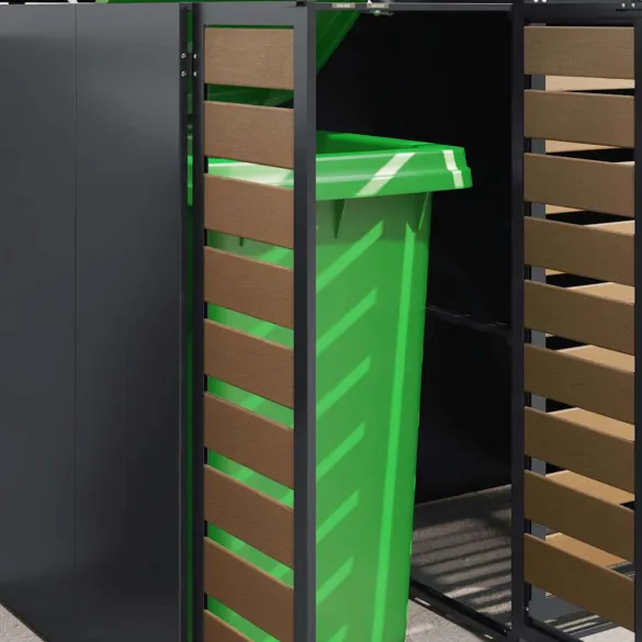 Depozitare Pubele Wheelie Antracit - 3 Containere