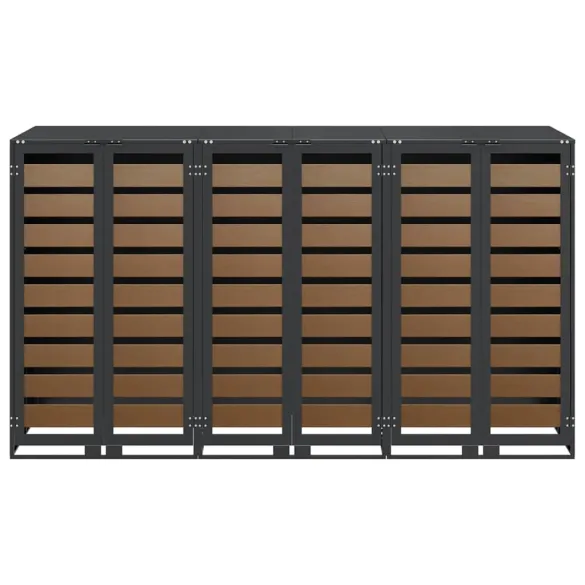 Depozitare Pubele Wheelie Antracit - 3 Containere