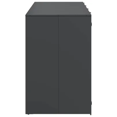 Depozit 3 Pubele Wheelie Antracit | Organizare Gunoi Exterior