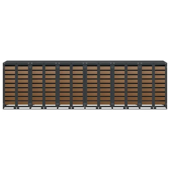 Depozitare Pubele Wheelie Antracit - 3 Containere