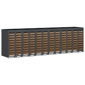 Depozitare Pubele Wheelie Antracit - 3 Containere 2