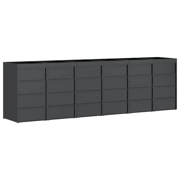 Depozitare Pubele Wheelie Antracit - 3 Containere