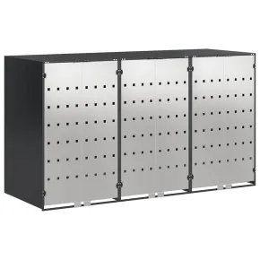 Depozit 3 Pubele Wheelie Antracit | Livrare Gratuită 2