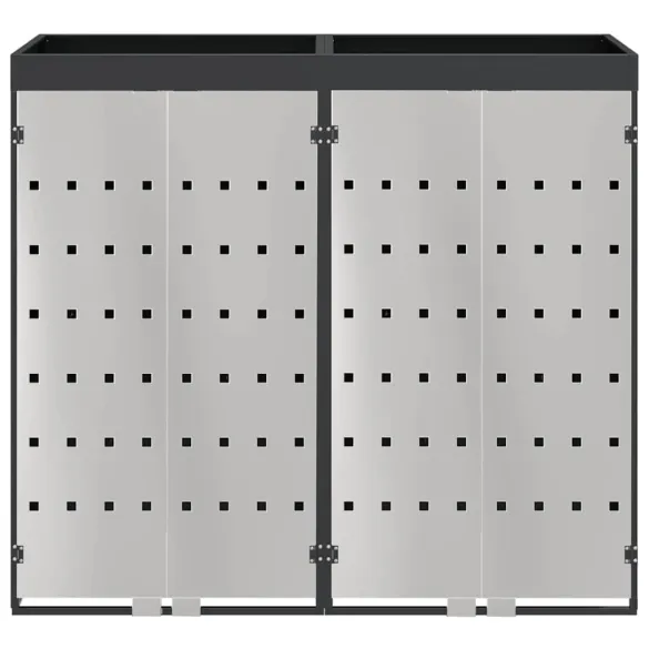 Depozit Pubele Wheelie Antracit | 3 Containere | Exterior