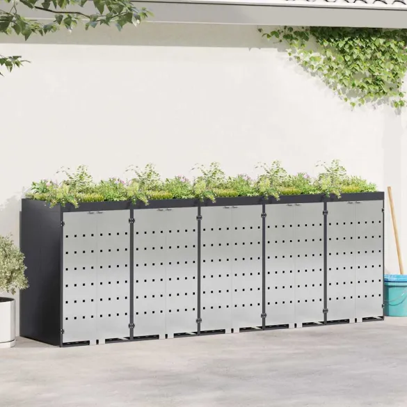 Depozitare Pubele Wheelie Antracit - 3 Containere