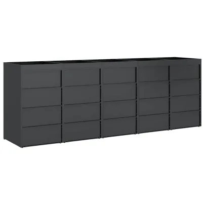 Depozitare Pubele Wheelie Antracit - 3 Containere