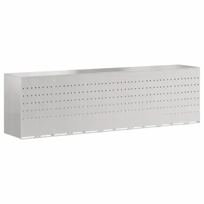 Depozit Pubele Wheelie 3 Compartimente Argintiu