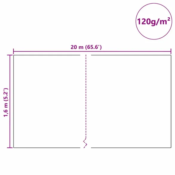 Fleece Protectie Plante împotriva Înghețului Alb 20x1,6m