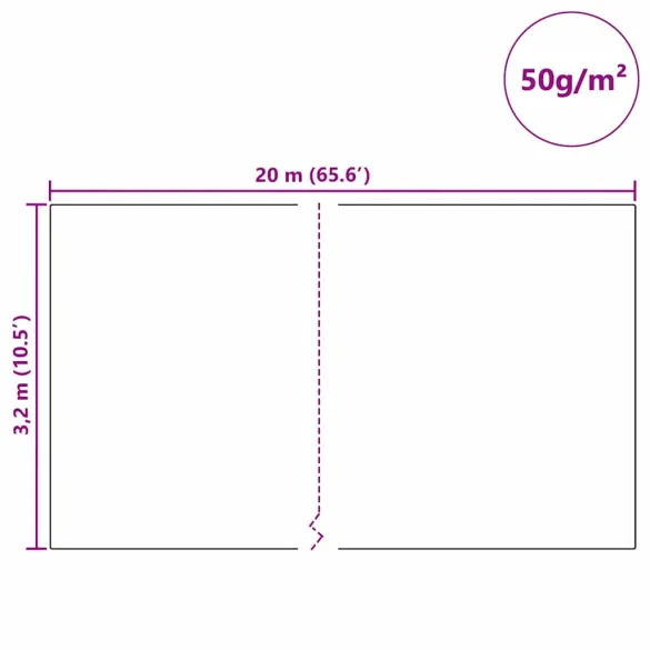 Fleece Protecție Plante Împotriva Înghețului | 20x3.2m