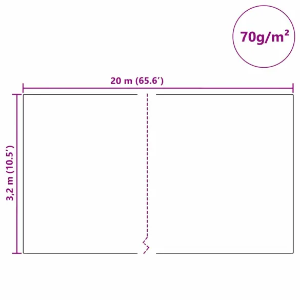 Fleece Protecție Plante Împotriva Înghețului - Verde 20x3.2m