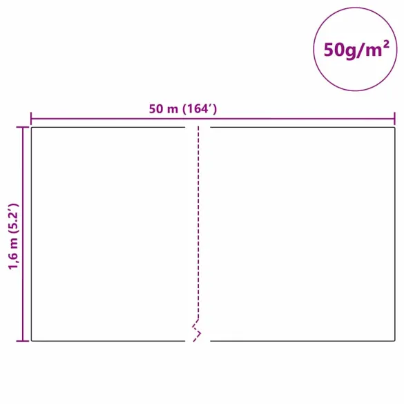 Fleece Protecție Plante împotriva Înghețului Bej 50m