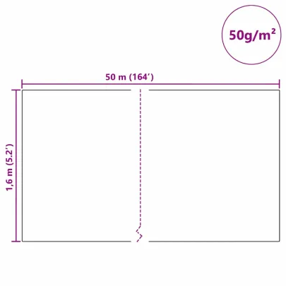 Fleece Protecție Plante împotriva Înghețului Bej 50m