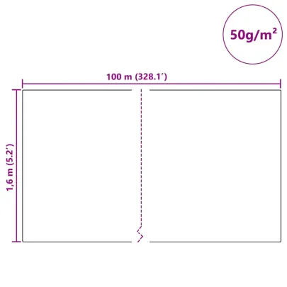 Fleece Protecție Plante Anti-Îngheț Bej 100x1.6m