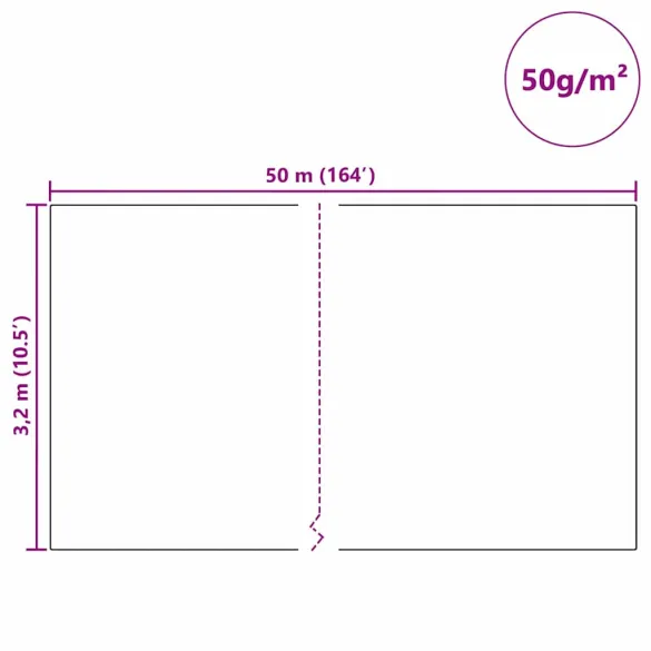 Fleece Protecție Plante împotriva Înghețului Bej 50x3.2m