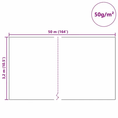 Fleece Protecție Plante împotriva Înghețului Bej 50x3.2m