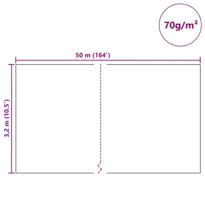 Fleece Protecție Plante Anti-Îngheț Bej 50x3.2m