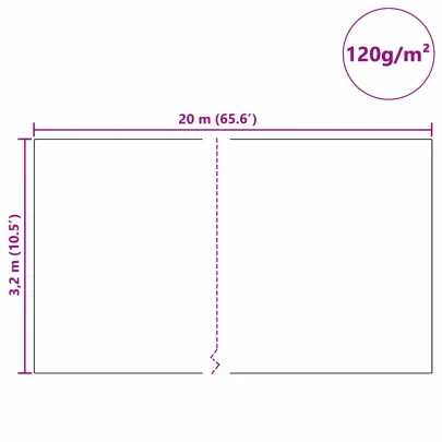 Fleece Protecție Plante împotriva Înghețului Bej 20x3.2m