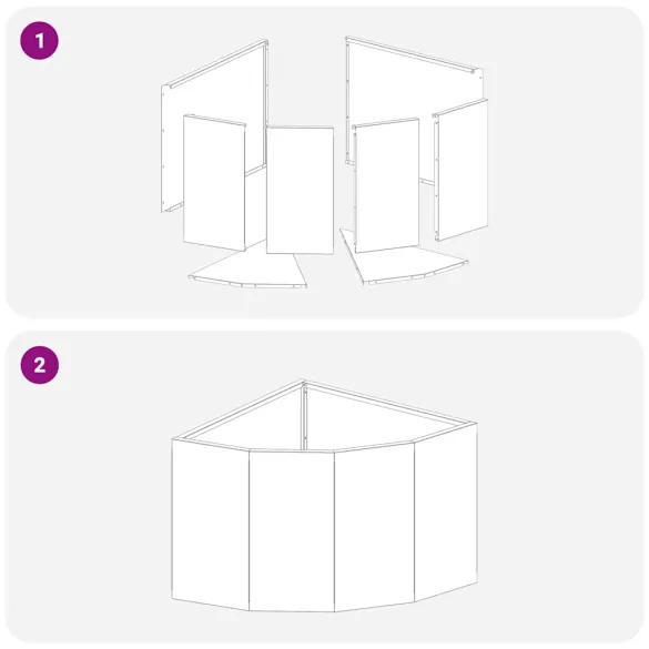 Ghiveci de Colț Negru Oțel 45x45x35 cm | Livrare Gratuită