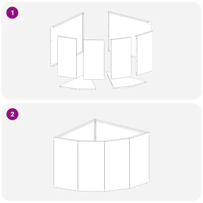 Ghiveci Colț Ruginit 45x45x35 cm - Oțel Exterior