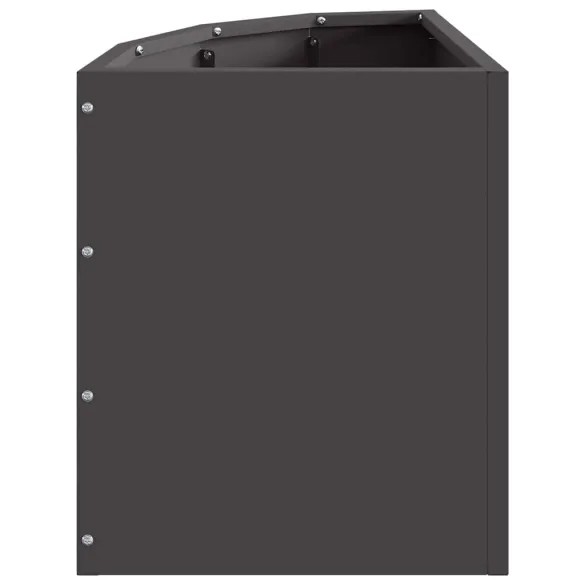 Ghiveci Colț Negru Oțel 30x30x35 cm - Livrare Gratuită