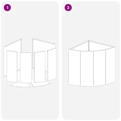 Ghiveci de Colț Alb Oțel 45x45x50 cm - Livrare Gratuită