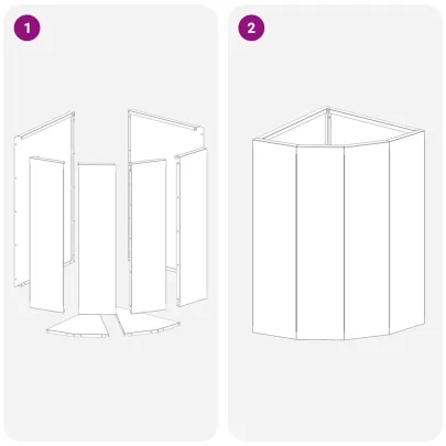 Ghiveci Colț Argintiu Oțel Inoxidabil 30x30x50 cm