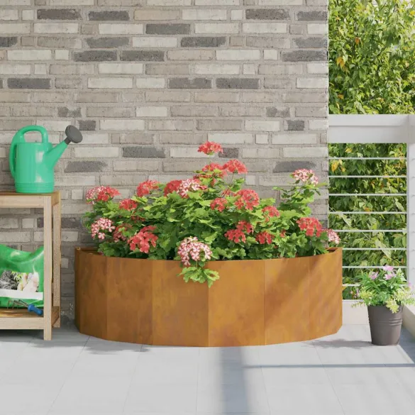 Jardinieră Ruginit Oțel 120x60x35 cm - Livrare Gratuită