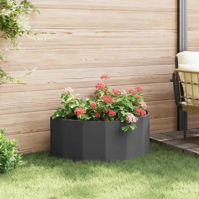 Jardinieră Negru Oțel 90x45x35 cm | Livrare Gratuită