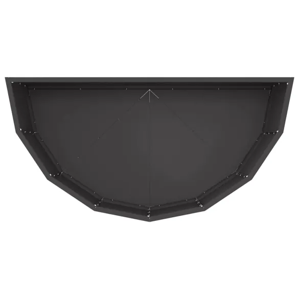 Jardinieră Negru Oțel 90x45x35 cm | Livrare Gratuită