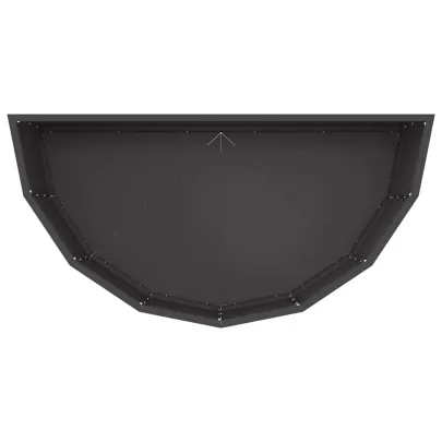 Jardinieră Negru Oțel 90x45x35 cm | Livrare Gratuită