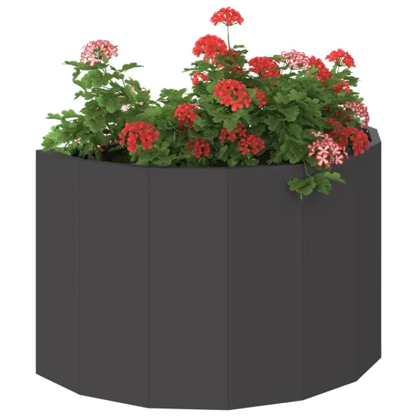 Jardinieră Negru Oțel 60x30x35 cm - Livrare Gratuită
