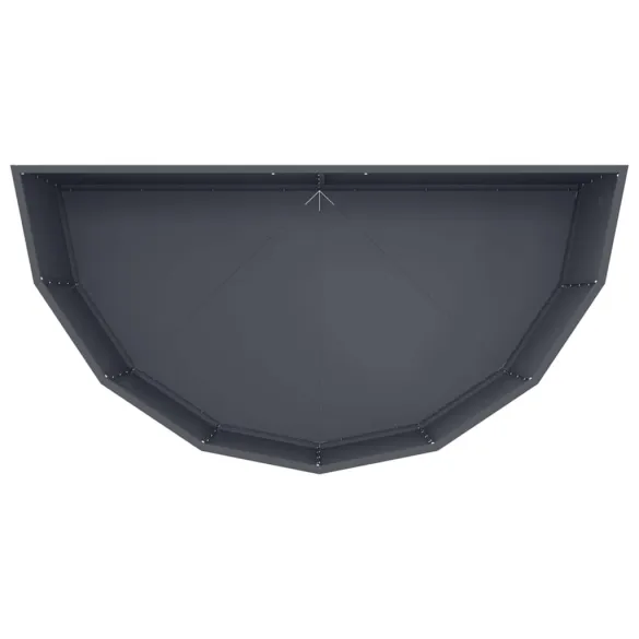 Jardinieră Antracit Oțel 120x60x50 cm - Livrare Gratuită