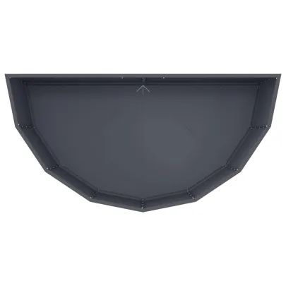 Jardinieră Antracit Oțel 120x60x50 cm - Livrare Gratuită